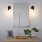 Fermaluce Metal, Wandlampe aus Metall mit gebogenem Ausleger – Schwarz – Ansicht 2