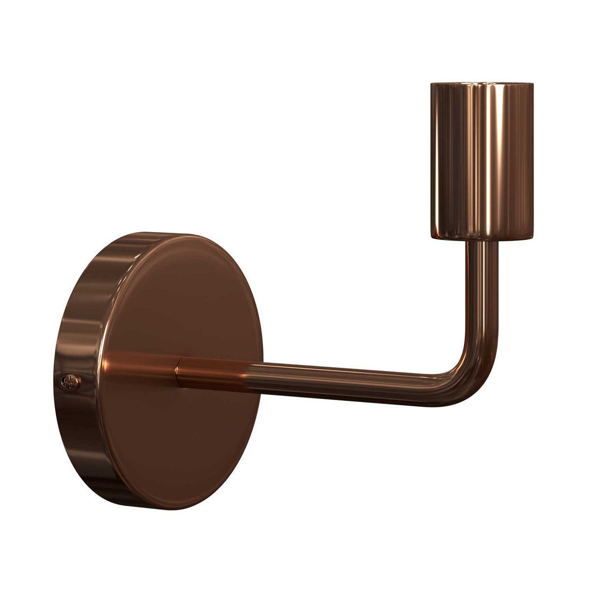Fermaluce Metal, Wandleuchte aus Metall mit gebogenem Arm - Kupfer – Ansicht 3