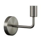 Fermaluce Metall, Wandlampe aus Metall mit gebogenem Ausleger – Satin Titan – Ansicht 3