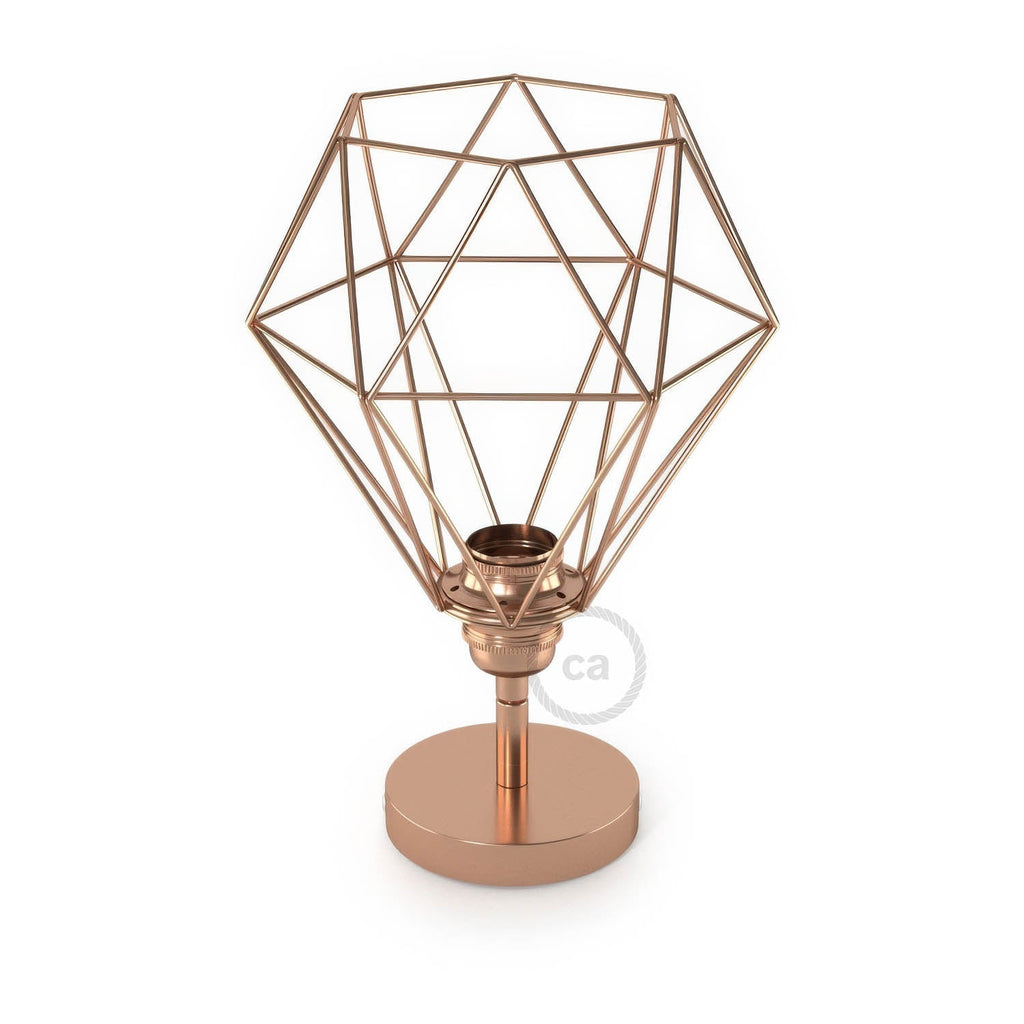 Fermaluce Metall 90° mit Diamond-Lampenschirm, verstellbare Wandleuchte aus Metall – Kupfer – Ansicht 4
