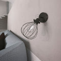 Fermaluce Metallo 90° mit Drop-Lampenschirm, wandmontierte, ausrichtbare Lampe aus Metall – Perlschwarz – Ansicht 2
