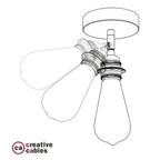 Fermaluce Metall 90° mit Drop-Schirm, schwenkbare Wandleuchte aus Metall – Kupfer – Ansicht 5
