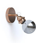 Fermaluce Metall 90° mit E27-Gewindefassung, verstellbarer Lichtpunkt aus Metall – Kupfer