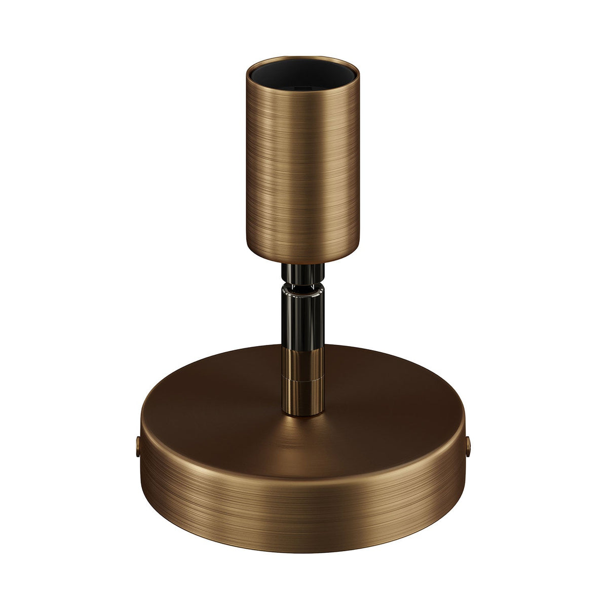 Fermaluce Metall 90°, schwenkbarer Lichtpunkt für Wand oder Decke – Satin-Bronze – Ansicht 3