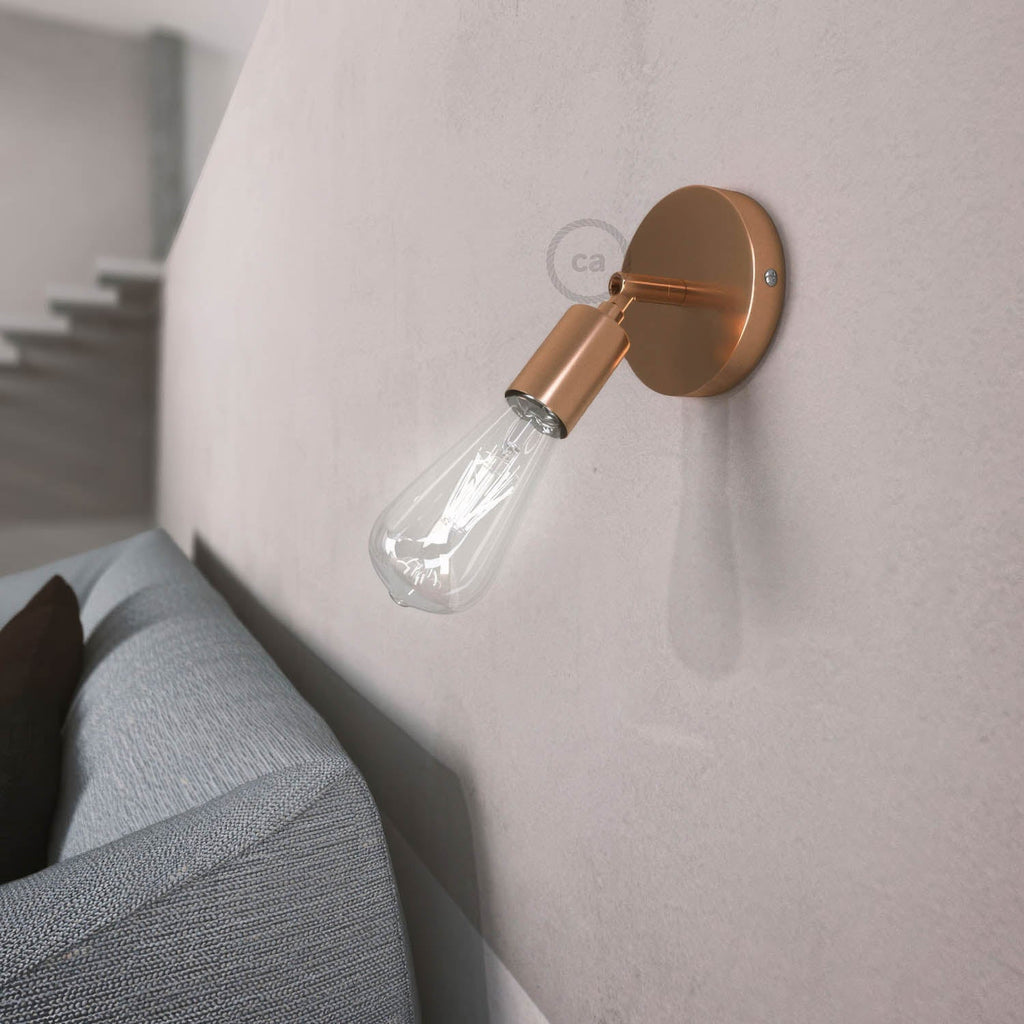 Fermaluce Metall 90°, drehbarer Lichtpunkt für Wand oder Decke – Kupfer – Ansicht 2