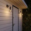 Fermaluce Modulair ELEGANT mit L-Erweiterung, Baldachin und Lampenfassung IP65 wasserdicht – Schwarz – Ansicht 2