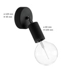 Fermaluce Modulair ELEGANT mit schwenkbarem Gelenk, Baldachin und IP65 wasserdichter Lampenfassung – Weiß – Ansicht 6