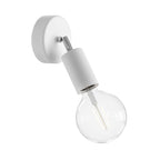 Fermaluce Modulair ELEGANT mit schwenkbarem Gelenk, Baldachin und IP65 wasserdichter Lampenfassung – Weiß