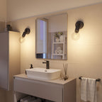 Fermaluce Modulair ELEGANT mit schwenkbarem Gelenk, Baldachin und Fassung IP65 wasserdicht – Schwarz – Ansicht 4