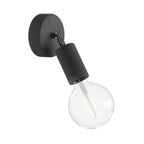 Fermaluce Modulair ELEGANT mit schwenkbarem Gelenk, Baldachin und Fassung IP65 wasserdicht – Schwarz