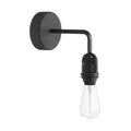 Fermaluce für Modulair-Lampenschirme mit L-Arm, Baldachin und IP65-wasserdichter Lampenfassung – Schwarz