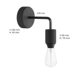 Fermaluce für Modulair ELEGANT Lampenschirm mit L-Verlängerung, Baldachin und IP65-wasserdichter Fassung – Weiß – Ansicht 5