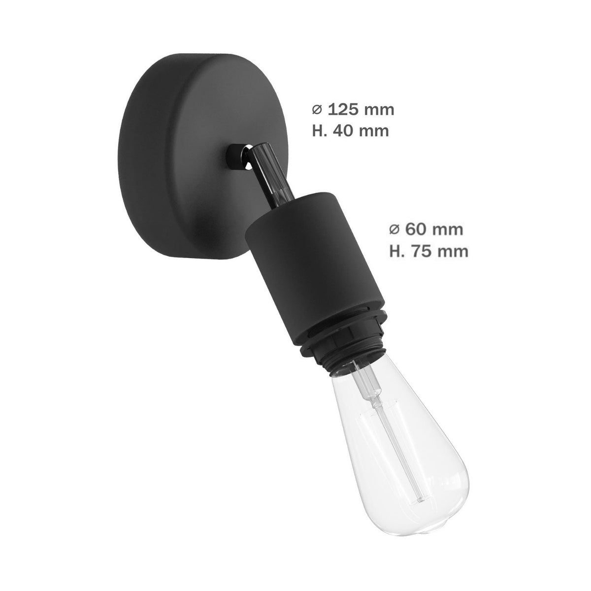 Fermaluce für Modulair ELEGANT-Lampenschirm mit schwenkbarem Gelenk, Rosette und IP65-wasserdichter Lampenfassung – Weiß – Ansicht 6