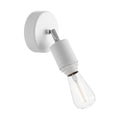 Fermaluce für Modulair ELEGANT-Lampenschirm mit schwenkbarem Gelenk, Rosette und IP65-wasserdichter Lampenfassung – Weiß