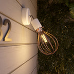 Fermaluce für Modulair ELEGANT-Lampenschirm mit schwenkbarem Gelenk, Rosette und IP65-wasserdichter Lampenfassung – Weiß – Ansicht 3
