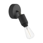 Fermaluce für Modulair ELEGANT-Lampenschirm mit drehbarem Gelenk, Baldachin und IP65-wasserdichter Fassung – Schwarz