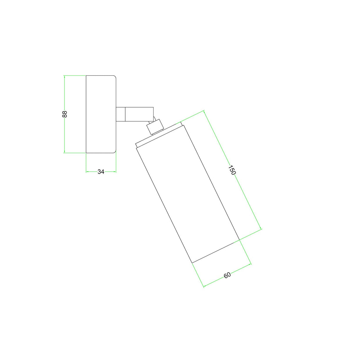 Fermaluce Wood mit schwenkbarem Spot in Holz und Tub-E14 Lampenschirm – Neutral – Ansicht 4