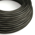 Elektrikkabel mit Optical Schwarz und Grau Vertigo Stoff