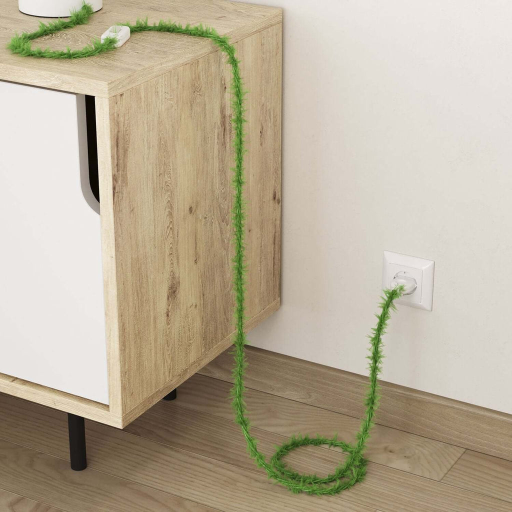 Stoffummanteltes Kabel in Wiesen-Grün Marlene – Ansicht 3