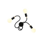Flex 60 schwenkbare Wand- oder Deckenleuchte mit diffusem Licht und LED-Lampe G95 – Schwarz