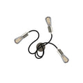 Flex 60 Wandleuchte oder Deckenstrahler, flexibel verstellbar, mit LED-Lampe ST64 – Satin Titan