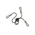 Flex 60 Wandleuchte oder Deckenstrahler, flexibel verstellbar, mit LED-Lampe ST64 – Satin Titan