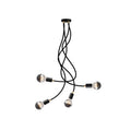 Flex 90 Deckenleuchte mit schwenkbarem Arm, diffusem Licht und G95 LED-Leuchtmittel – Schwarz