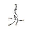 Flex 90 flexible Deckenleuchte mit diffusem Licht und LED ST64 Lampe – Schwarz