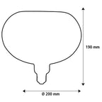 SEGULA LED Floating Oval 200 smokey grau – E27, 5 W, 1.900 K, dimmbar – Bild 6