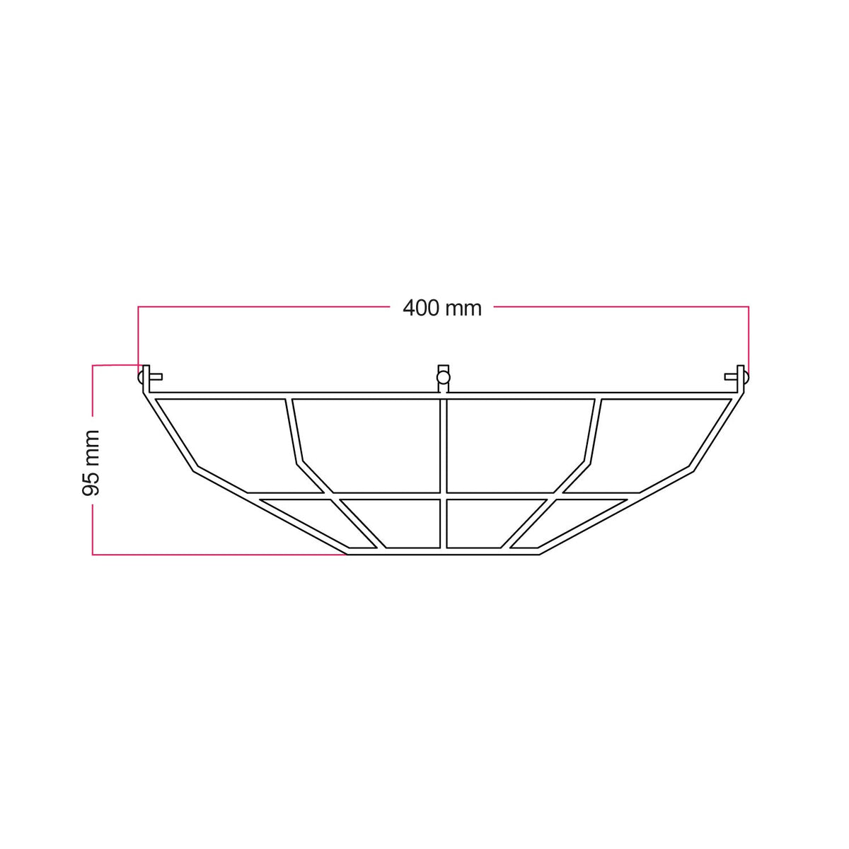 Metallkäfig für Harbour Lampenschirm – Schwarz – Ansicht 4