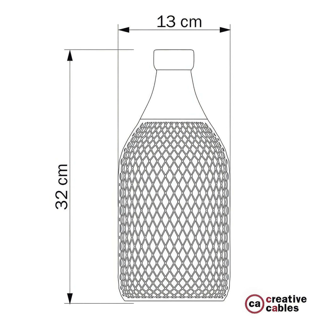 Lampenkäfig Flasche Jéroboam aus Metall – Schwarz – Ansicht 4