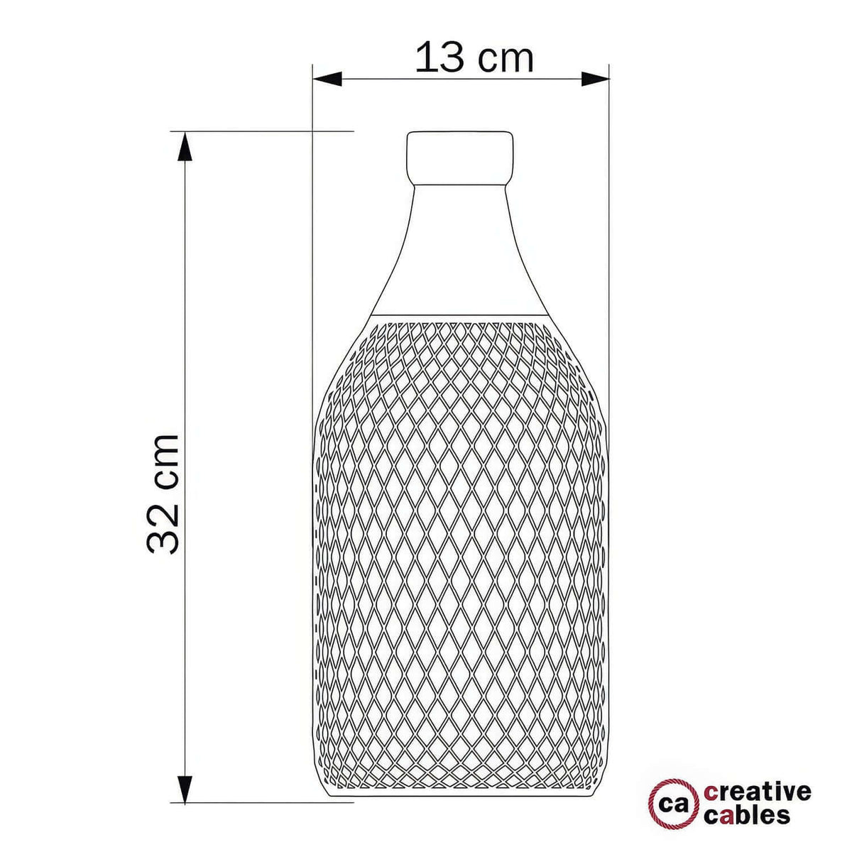 Lampenkäfig Flasche Jéroboam aus Metall – Schwarz – Ansicht 4