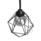 Lampenschirmgitter Diamond aus Metall mit E27-Fassung - Schwarz – Ansicht 3