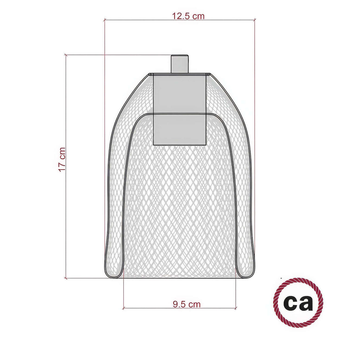 GhostBell Lampenschirm-Gitter aus Metall mit E27 Lampenfassungen-Kit – Schwarz – Ansicht 4
