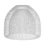 GhostBell XL Lampenschirmgitter aus Metall mit E27-Fassung - Weiß – Ansicht 3