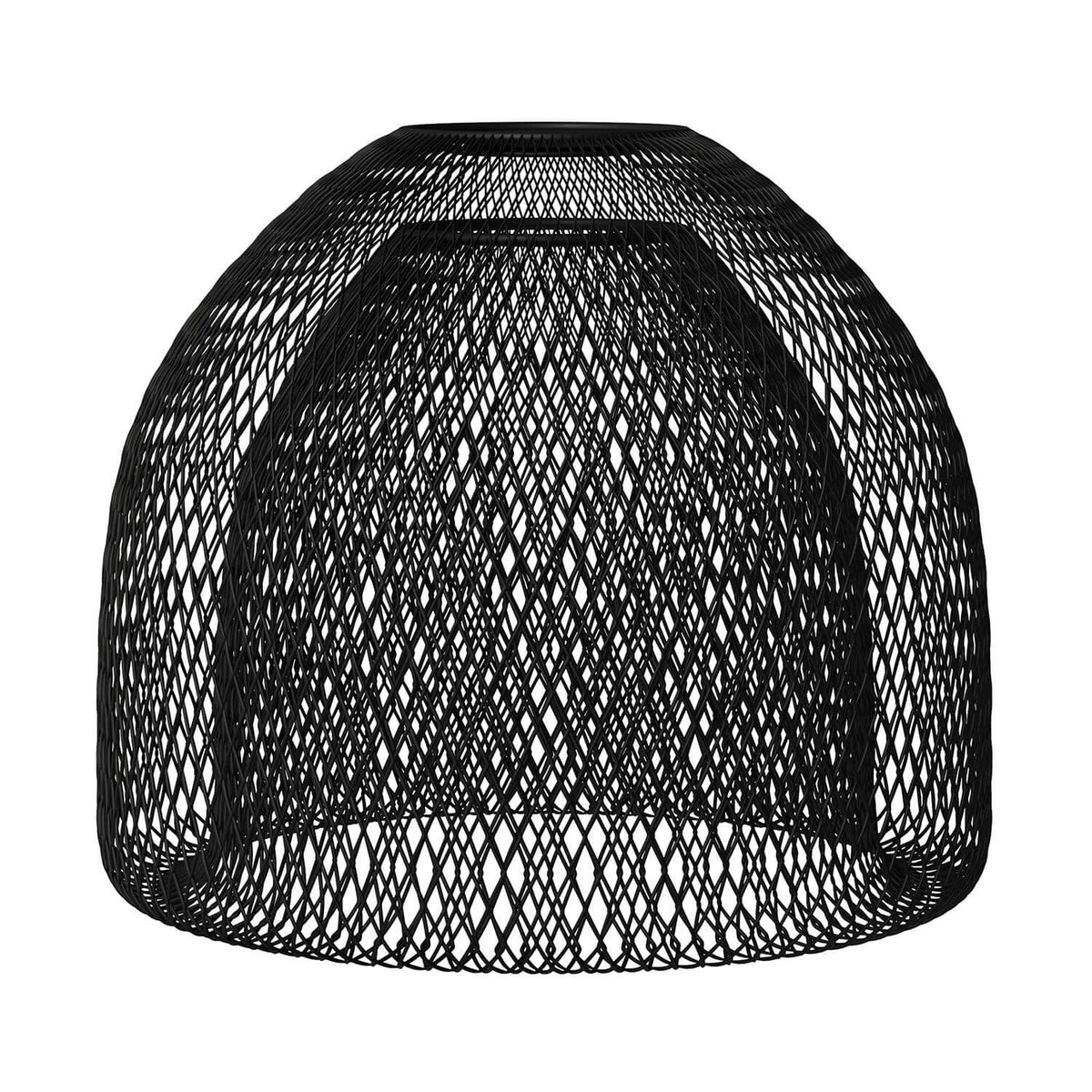 Lampenschirm-Gitter GhostBell XL aus Metall mit E27-Fassung – Schwarz – Ansicht 3