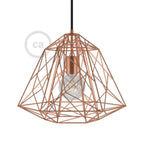 Gitter XL Lampenschirm Apollo aus Metall mit Lampenfassungen E27 – Kupfer