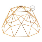 XL-Gitter Schirm Dome aus Metall mit E27-Fassung – Kupfer – Ansicht 3