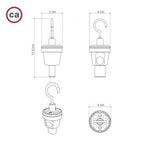 Haken für Lichterketten-System Lumet – Ansicht 4