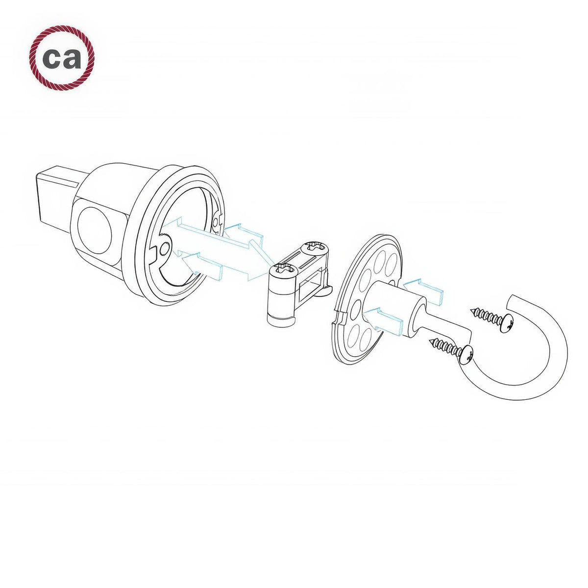 Haken für Lichterketten-System Lumet – Ansicht 3