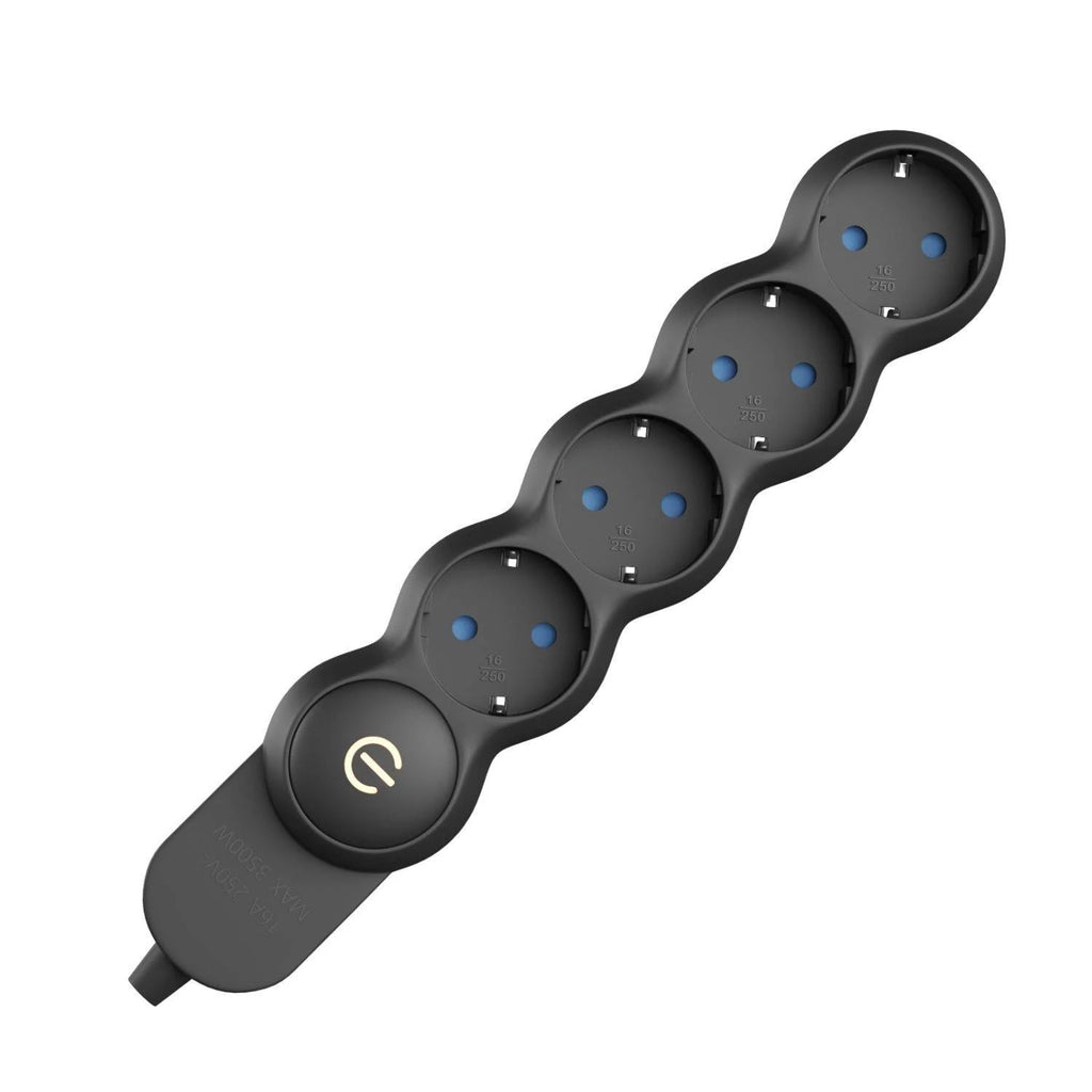 Steckdosenleiste 4-fach Schuko ohne Kabel, 16 A 3500 W