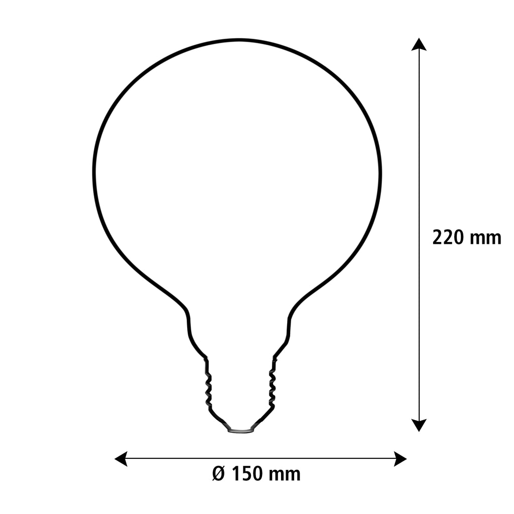 SEGULA LED Globe 150 Elegant klar – E27, 5 W, 2.200 K, dimmbar – Bild 5