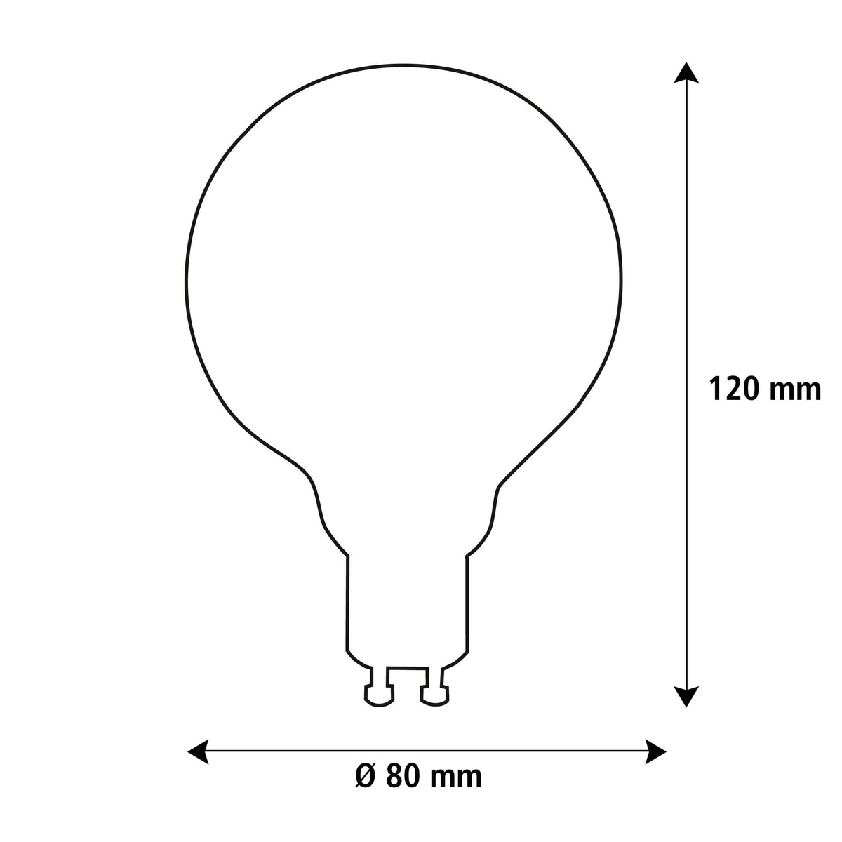 SEGULA LED Globe 80 GU10 klar – GU10, 5 W, 2.200 K, dimmbar – Bild 3