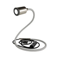 GU1d-one Schwenkbare Lampe ohne Sockel mit Mini-LED-Spot – Satin-Titan
