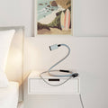 GU1d-one Pastell, schwenkbare Leuchte ohne Sockel mit Mini-LED-Spot – Zuckerblau – Ansicht 2