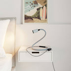 GU1d-one Pastell, schwenkbare Leuchte ohne Sockel mit Mini-LED-Spot – Zuckerblau – Ansicht 2
