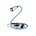 GU1d-one Pastell, schwenkbare Leuchte ohne Sockel mit Mini-LED-Spot – Zuckerblau