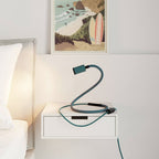 GU1d-one Pastel Gelenklampe ohne Basis mit Mini-LED-Spot – Petrol – Ansicht 2