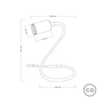 GU1d-one Pastel Gelenklampe ohne Basis mit Mini-LED-Spot – Petrol – Ansicht 5