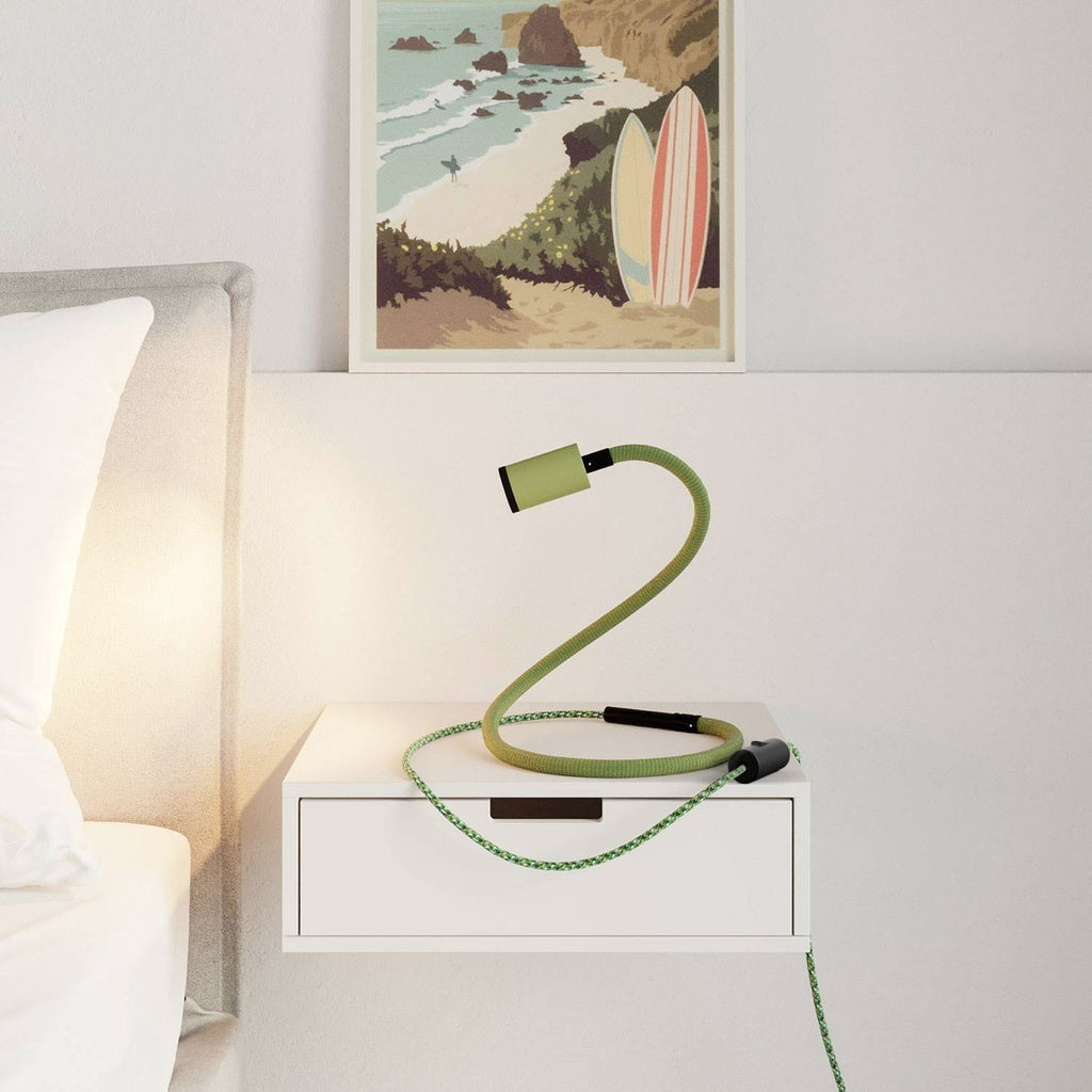 GU1d-one Pastell Schwenkbare Leuchte ohne Basis mit Mini-LED-Spot – Wiesengrün – Ansicht 2
